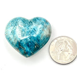 Blue Apatite Heart