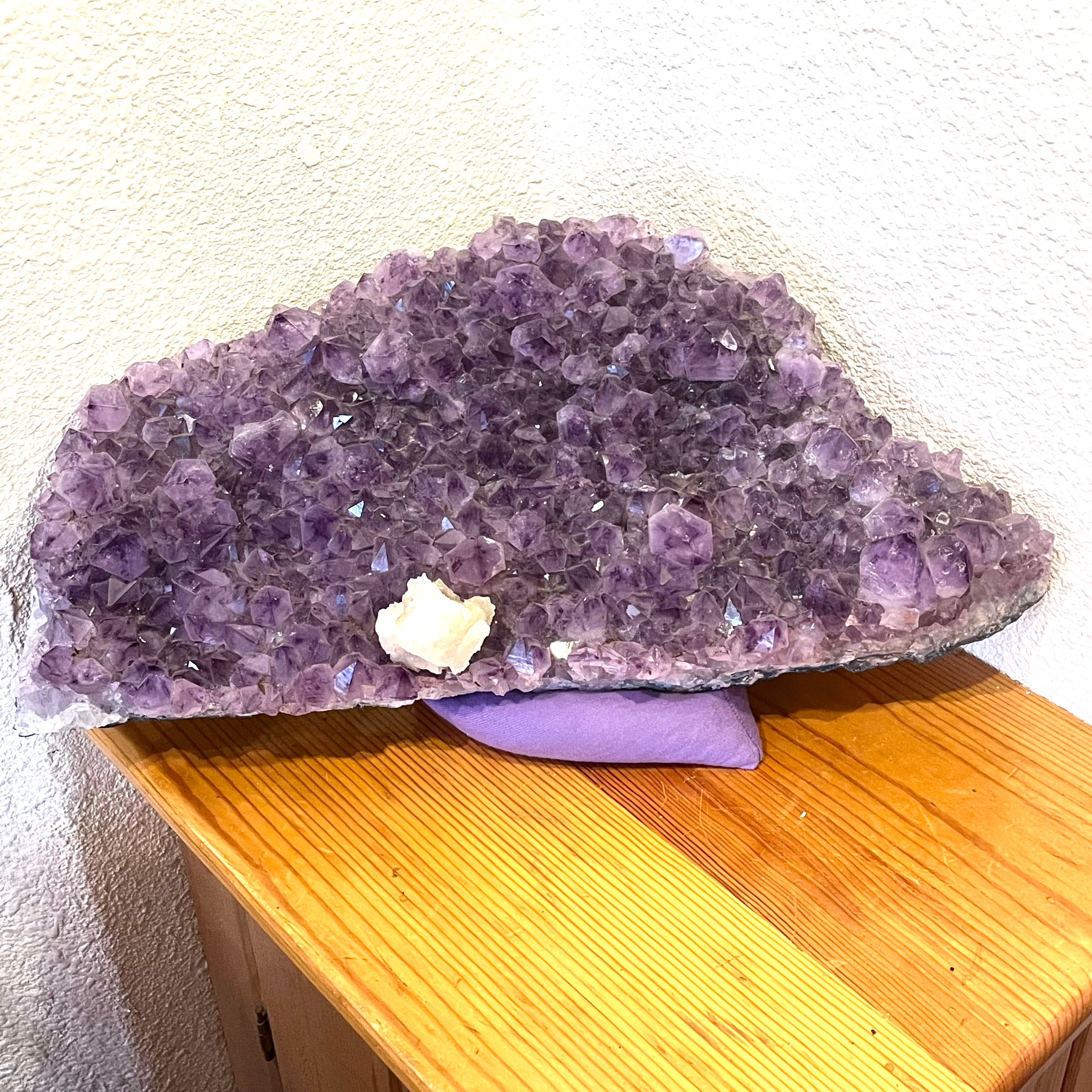 Amethyst Geode with Calcite
