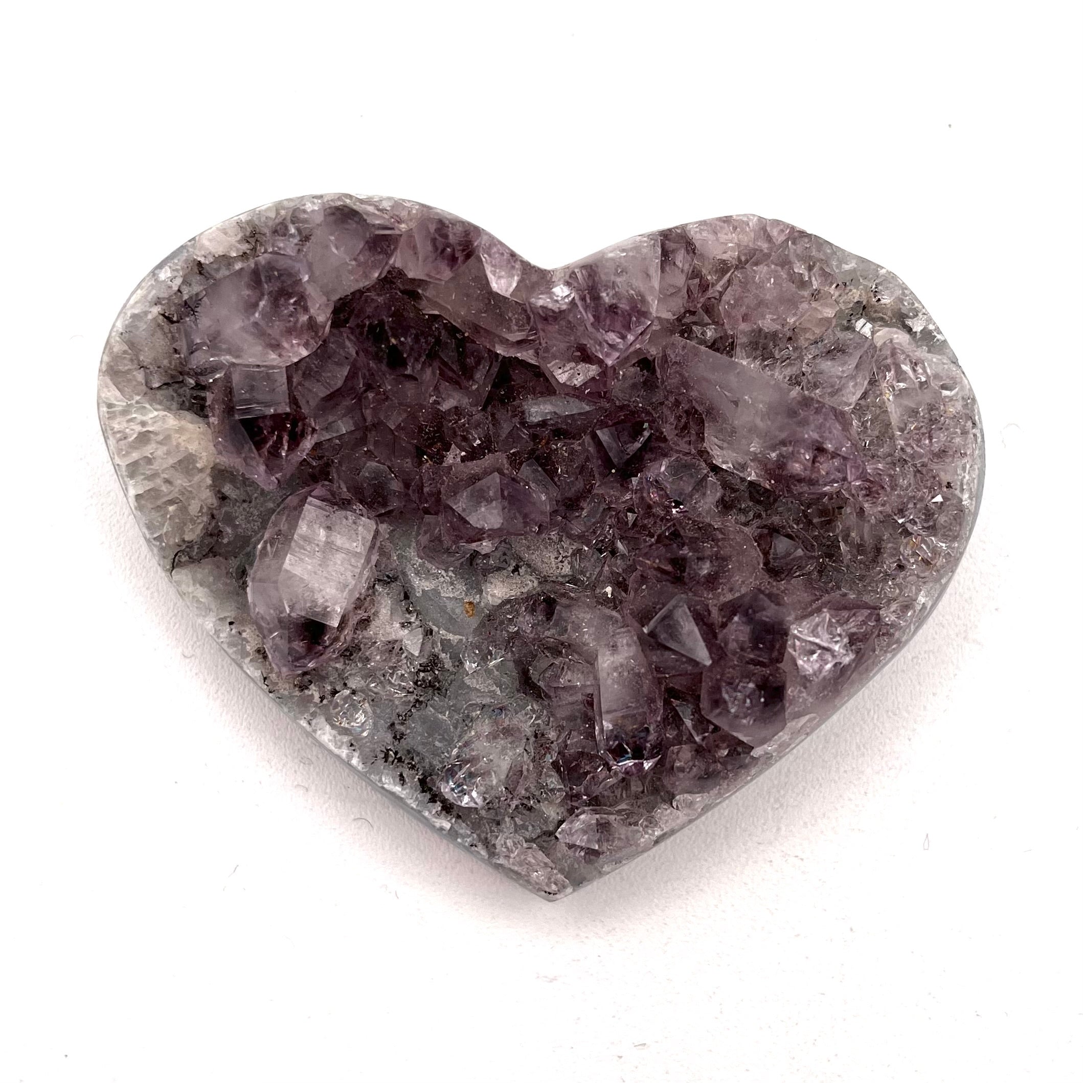 Amethyst Druzy Heart