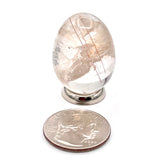 Clear Rutilated Quartz Egg