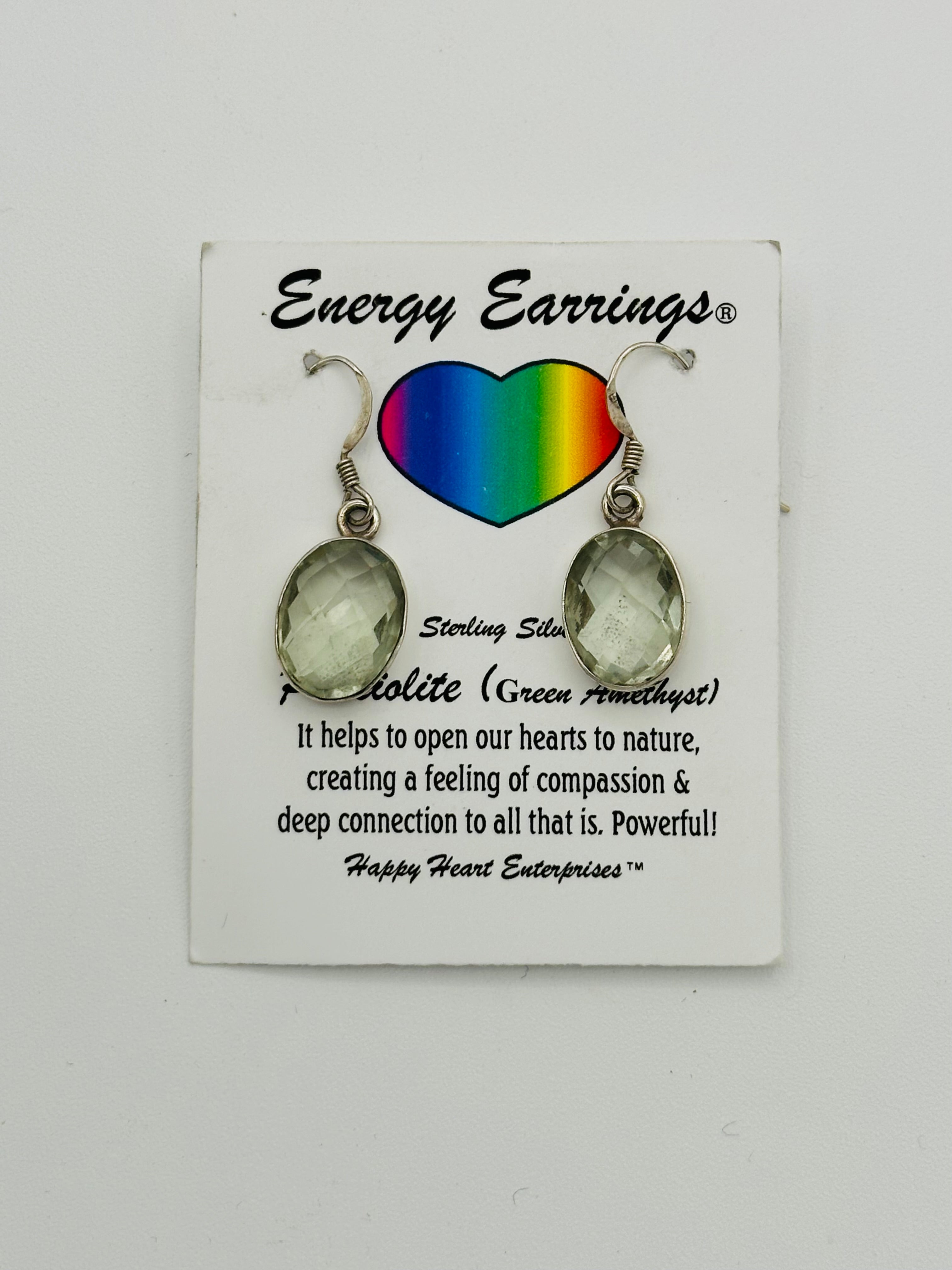 Prasiolite Energy Earrings