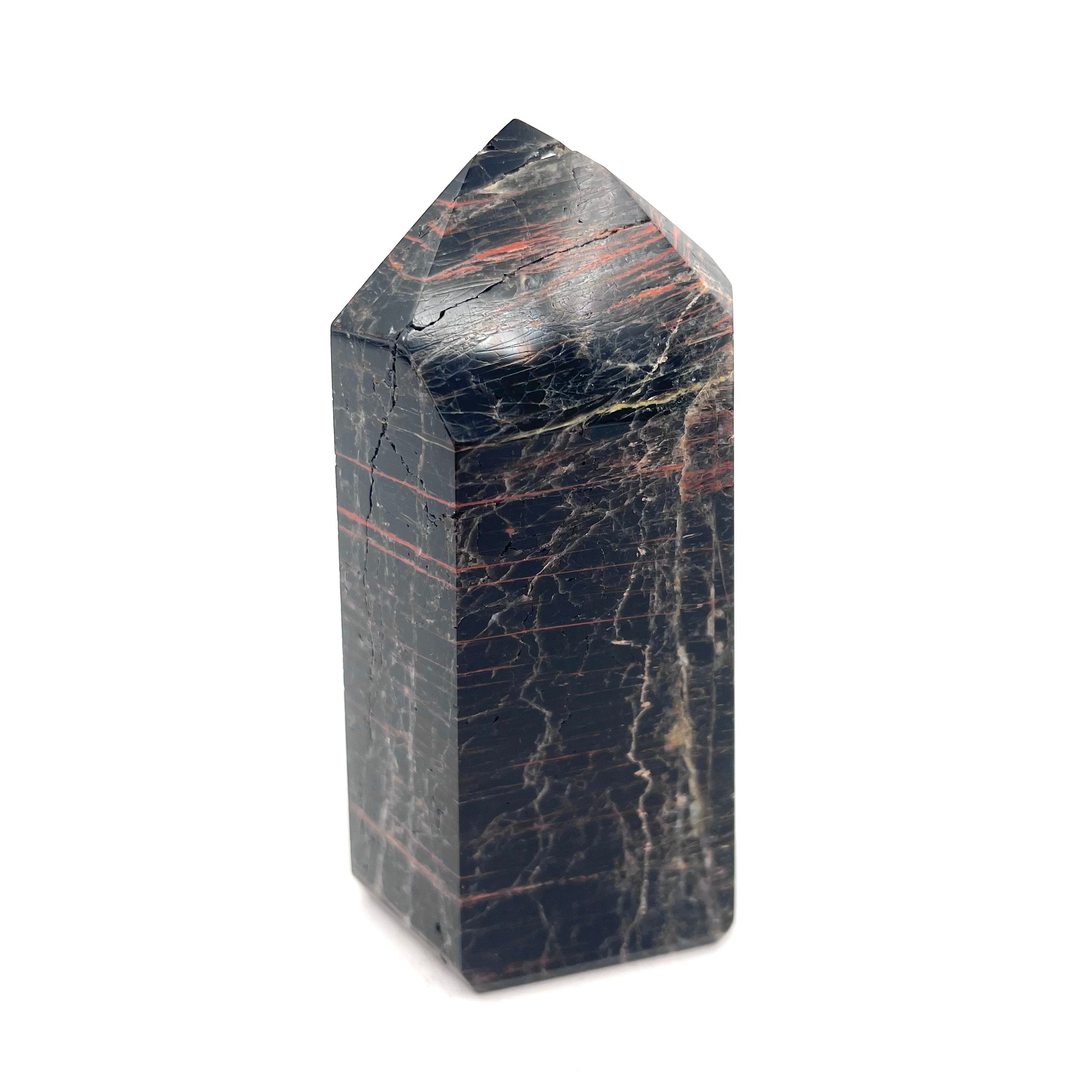 Black Tourmaline Hematite Tower