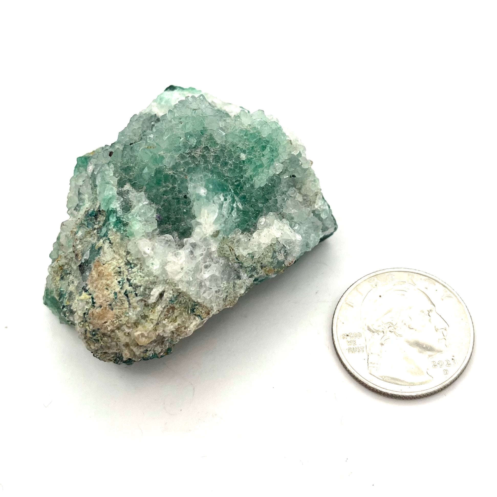 Rare Combination- Druzy Chrysocolla, Copper, Turquoise, Shattukite