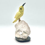 Carved Hummingbird on Quartz