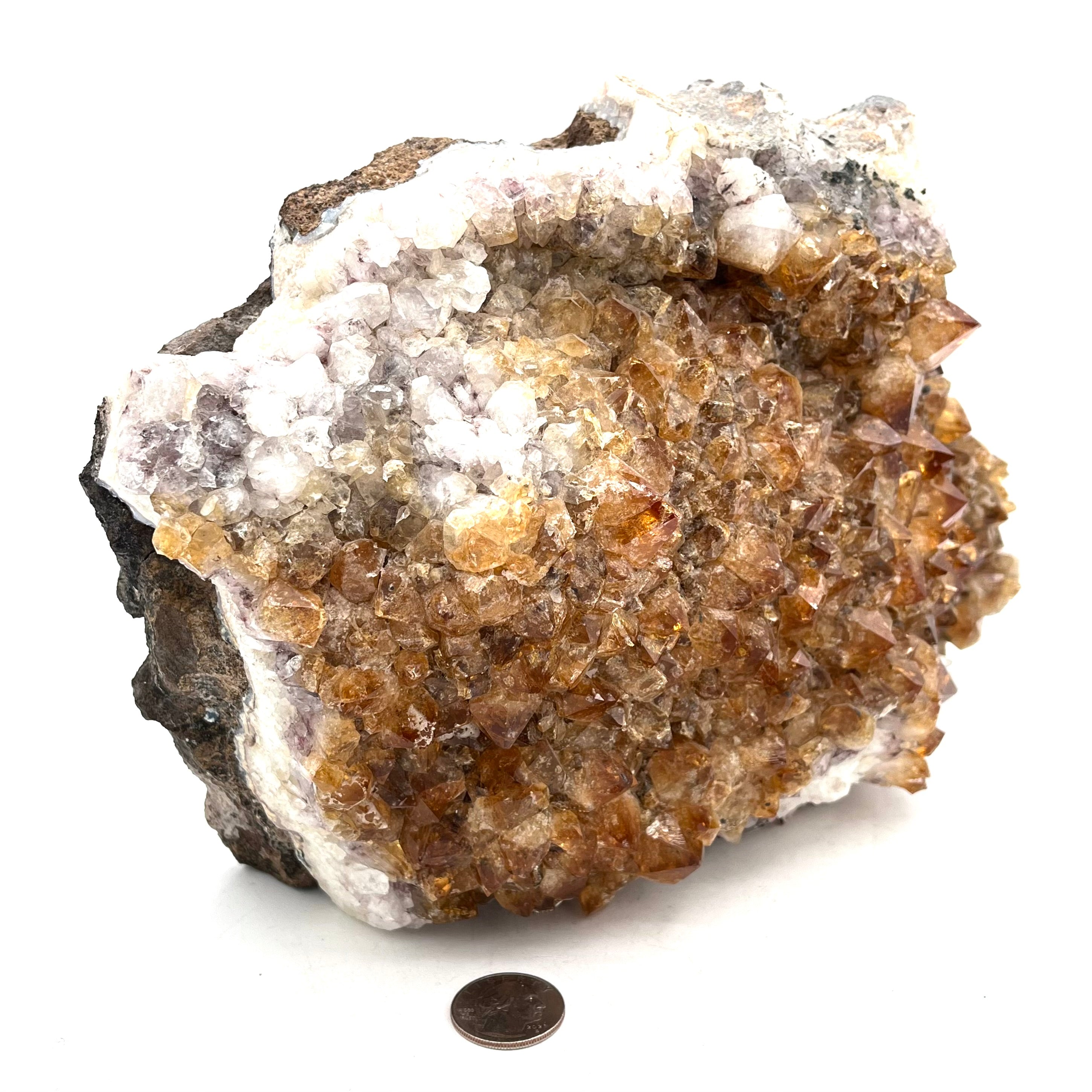 Large Citrine Cluster in Matrix