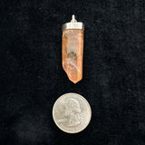 Tangerine Lemurian Quartz Pendant