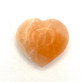 Orange Selenite Heart