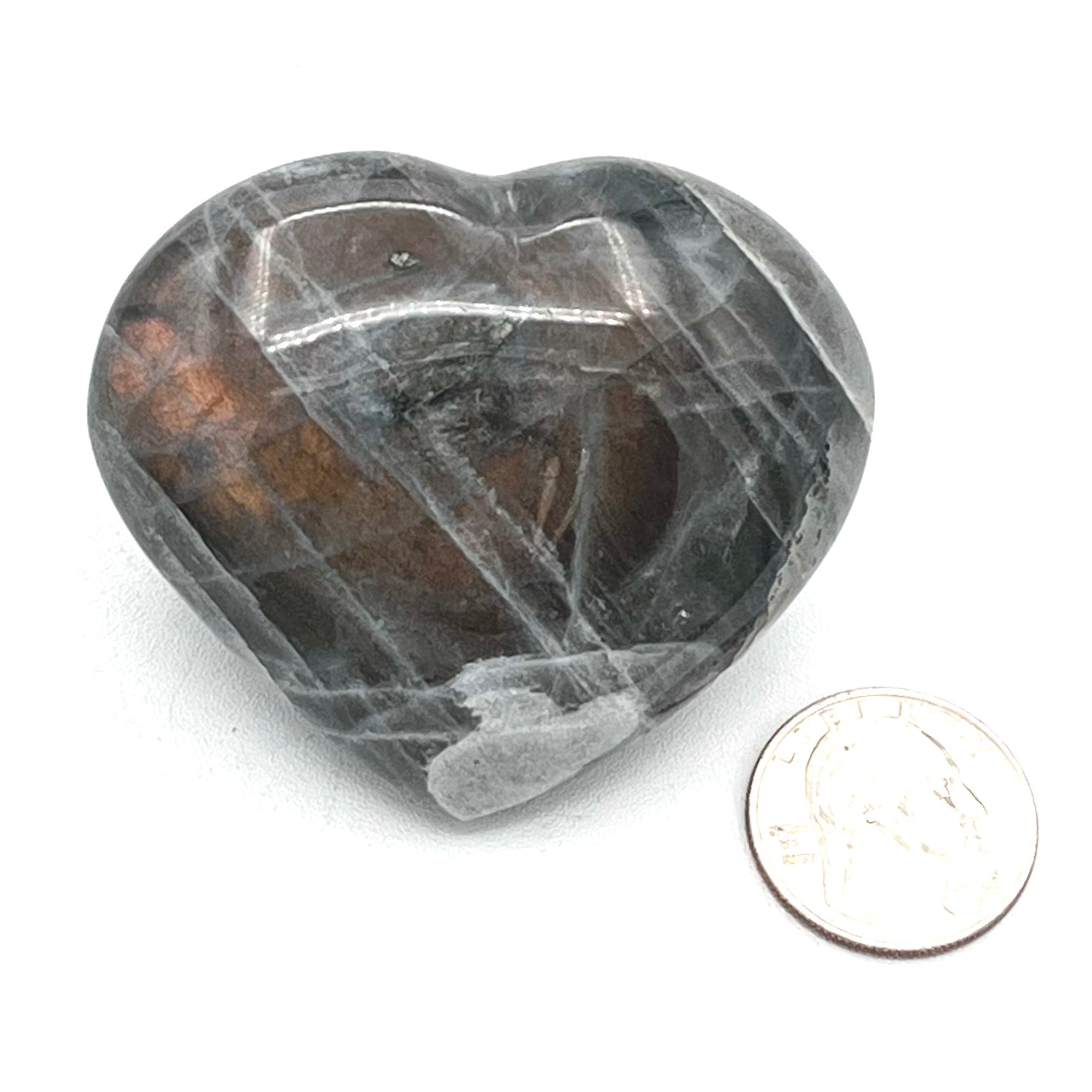 Labradorite Heart