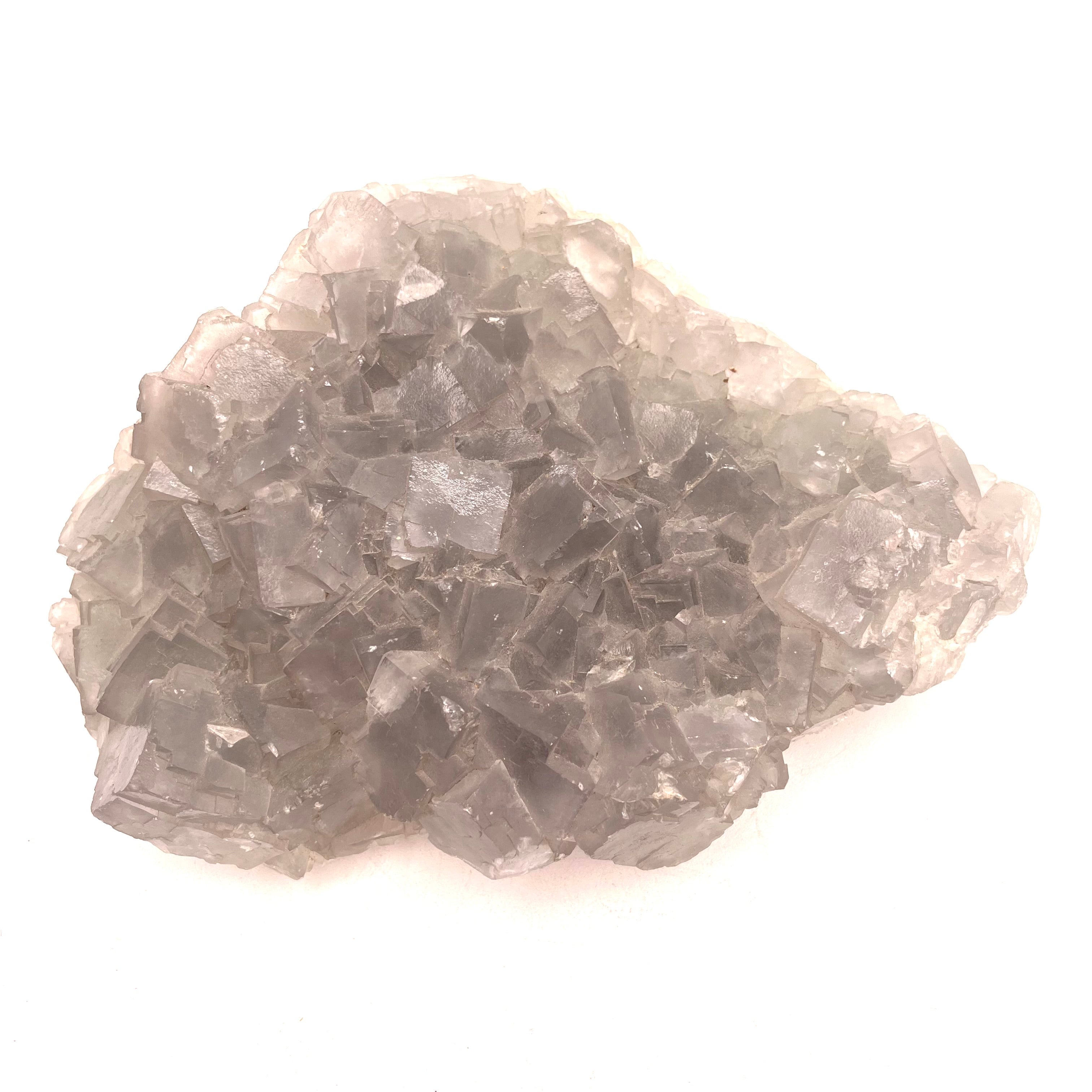 Light Ash Fluorite with Druzy