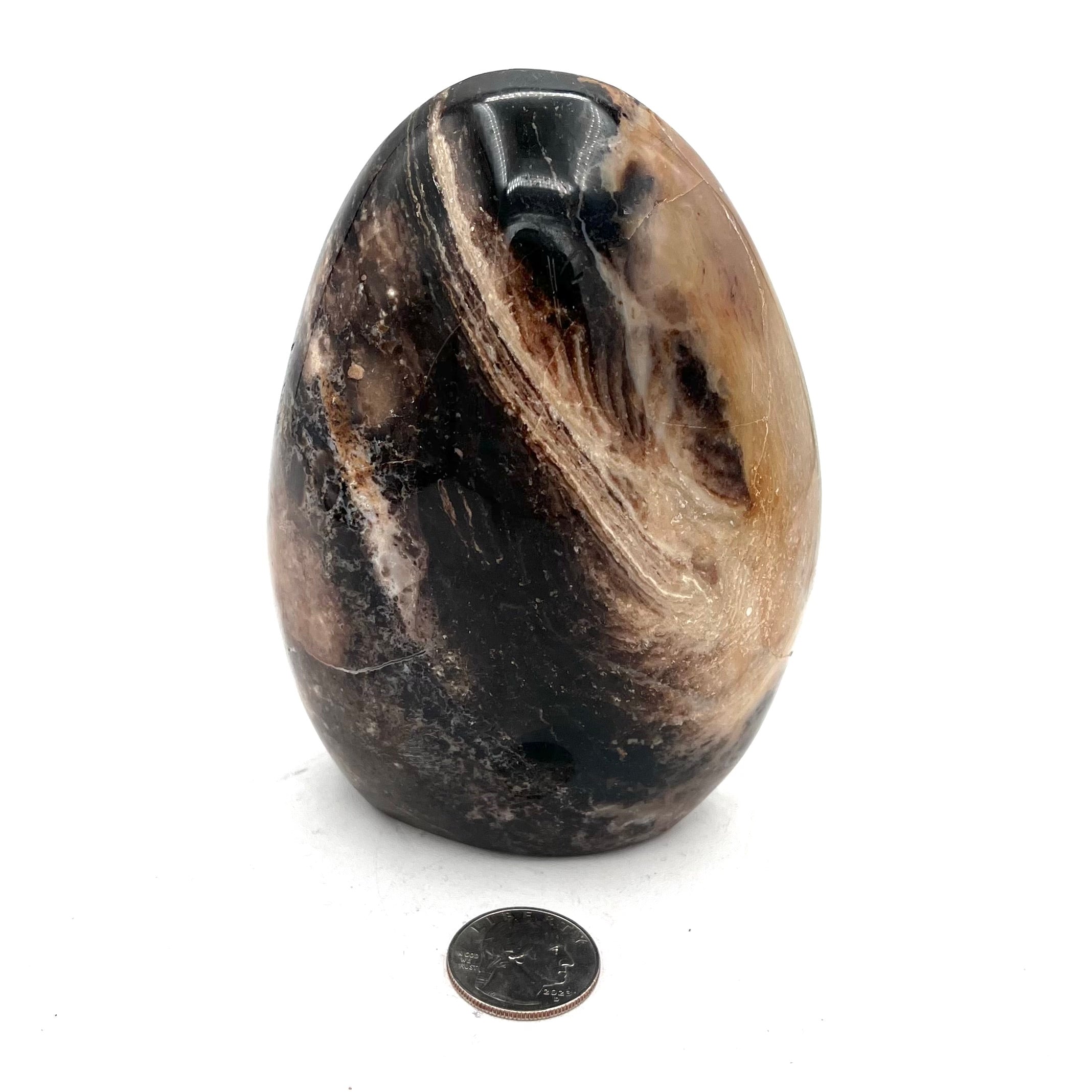 Polished Black Opal- Madagascar