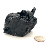 Stunning Black Tourmaline with Red Jasper Threads