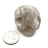 Smoky Quartz Skull Palmstone
