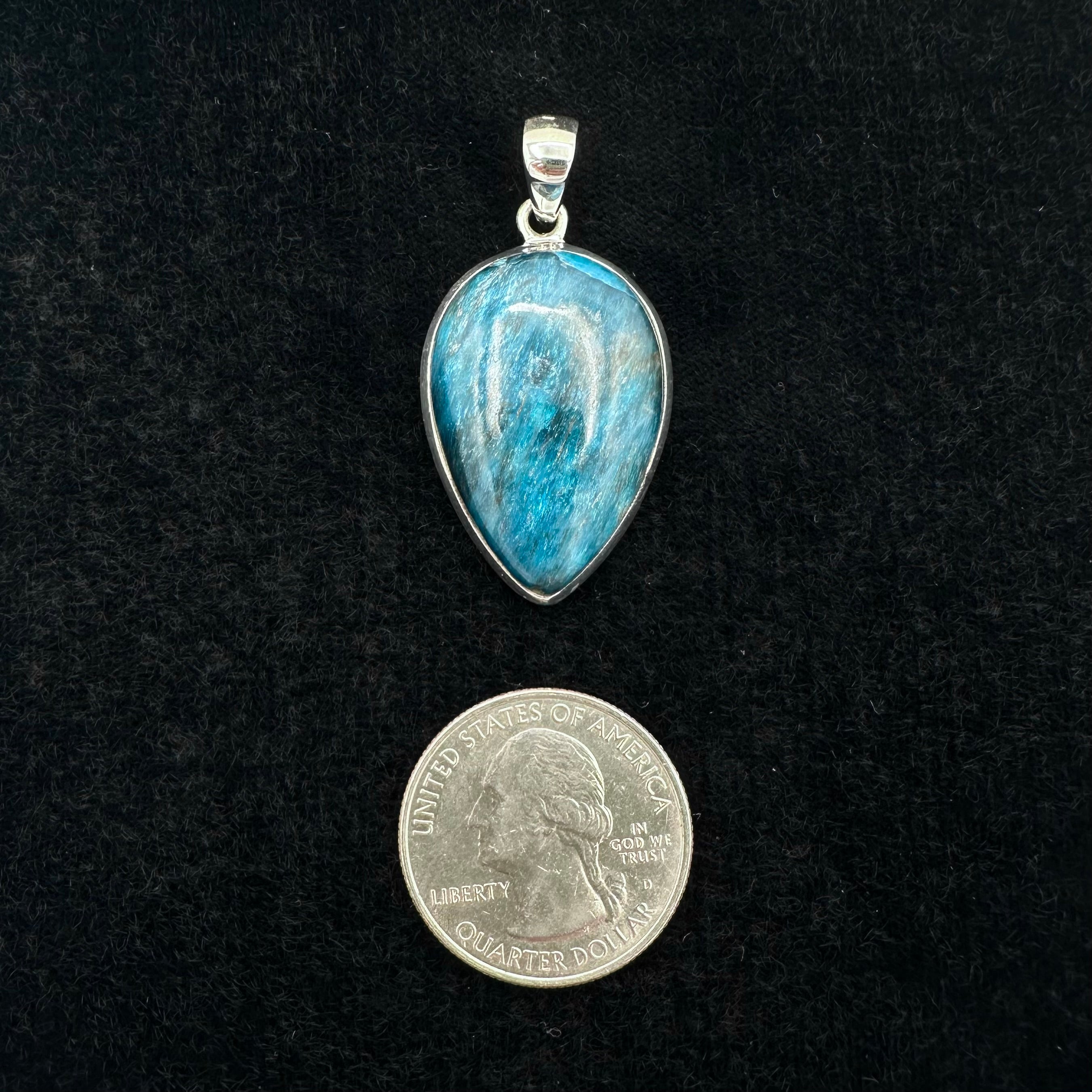 Blue Apatite Pendant