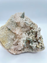 Pink & Chlorite Quartz Cluster