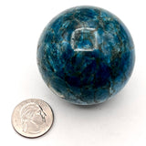 Blue Apatite Sphere