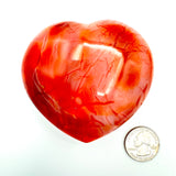 Carnelian Heart Stone