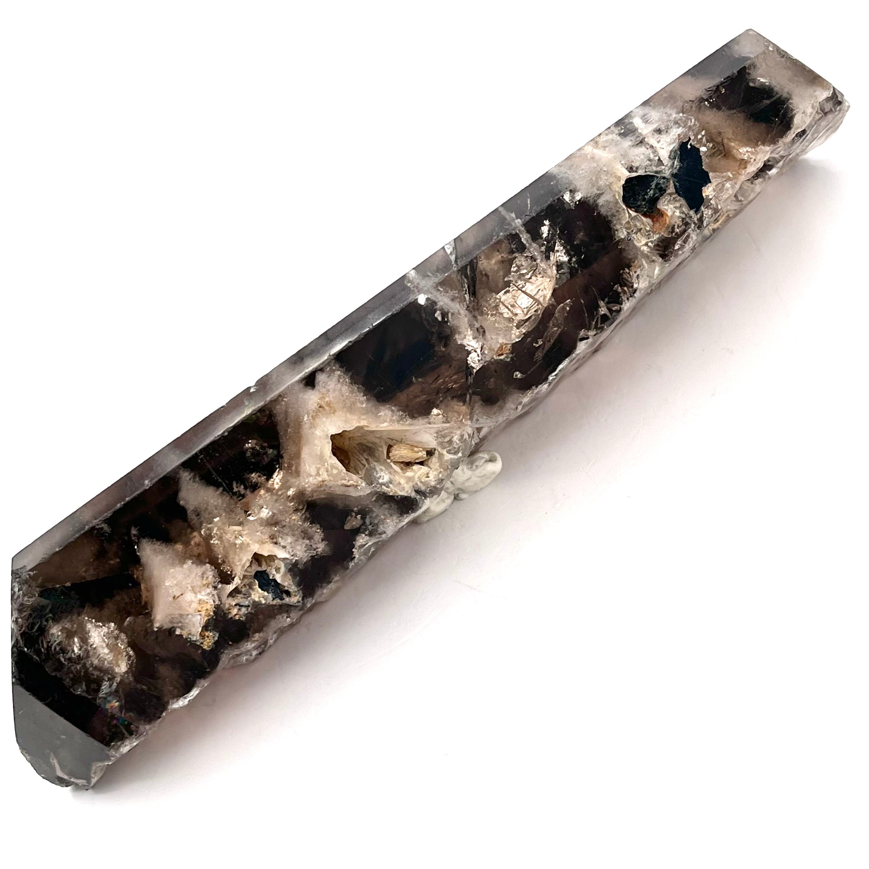 Exquisite Scenic Smoky Quartz w/ Elestial Configuration- Manifestor- Double Terminated