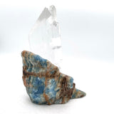 Twin Selenite Blue Onxy Lamp