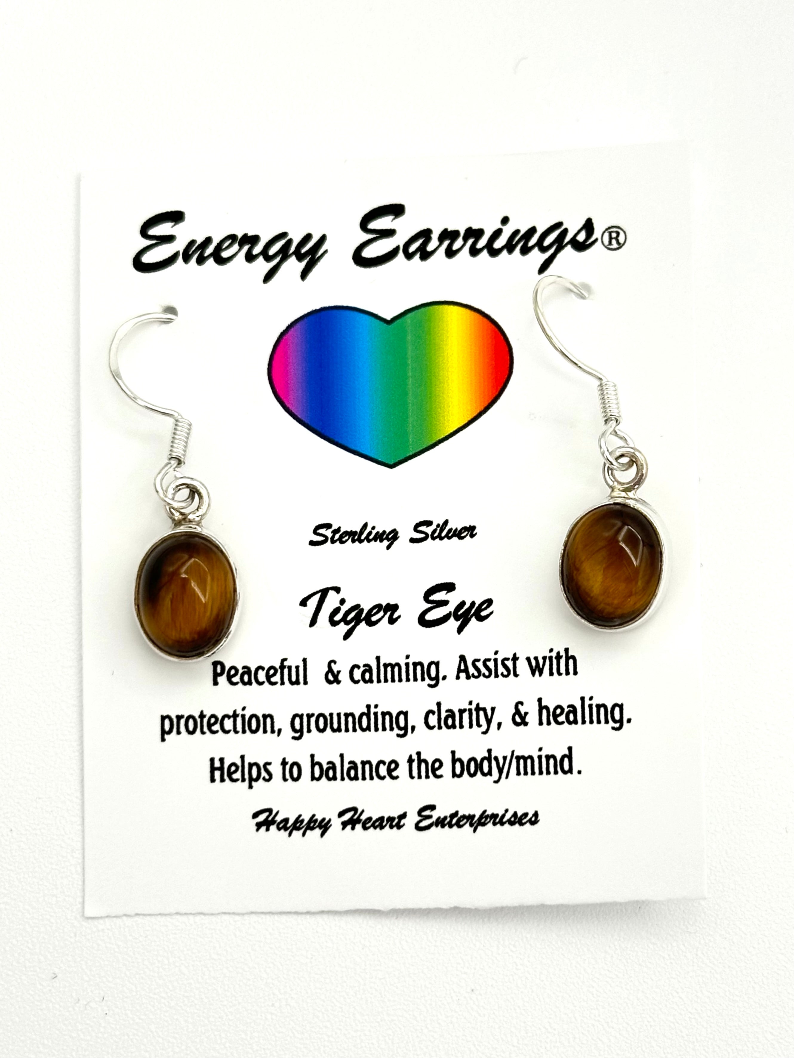 Tiger Eye Energy Earrings