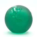 Emerald Green Glass 3” World Sphere