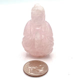 Rose Quartz Quan Yin Mini Statues