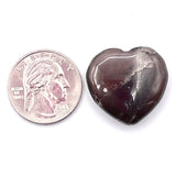 Dark Smoky Quartz Mini Hearts