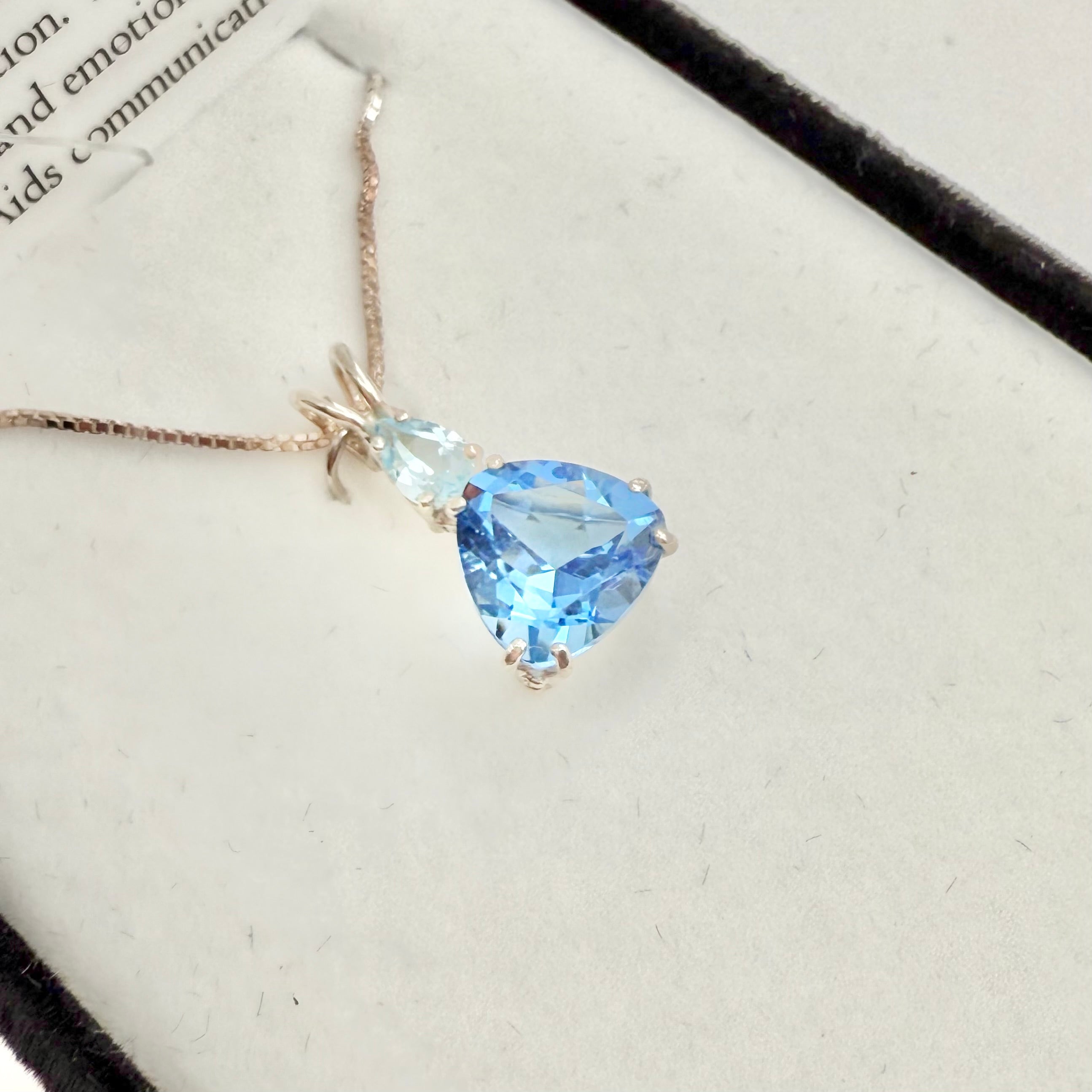 Tibetan Blue Obsidian w/ Aquamarine Necklace- Paul Jensen Signature Collection