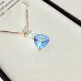 Tibetan Blue Obsidian w/ Aquamarine Necklace- Paul Jensen Signature Collection