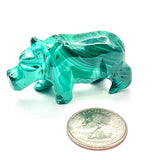 Malachite Animal Carving- Hippo