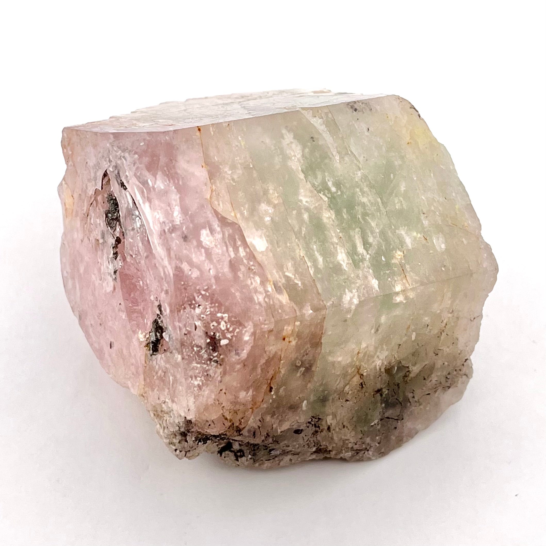 Stunning Natural Morganite w/ Aquamarine, Polished Face