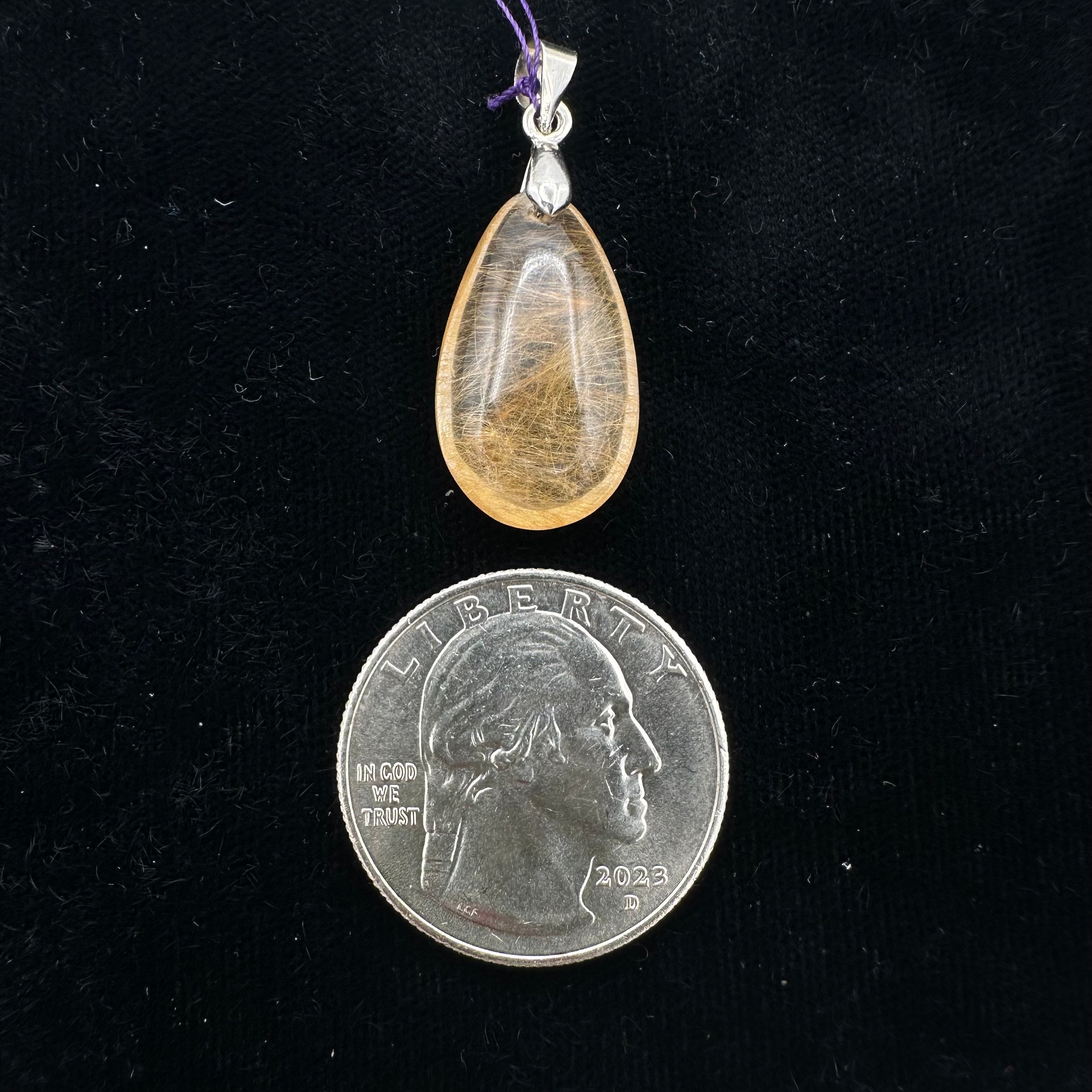 Rutilated Quartz Pendant