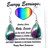 Ruby Zoisite Energy Earrings
