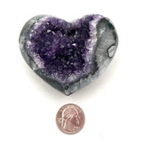 Amethyst Druzy Heart