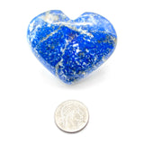 Lapis Lazuli Hearts From Afghanistan, Rich Coloration w/ Pyrite& Calcite