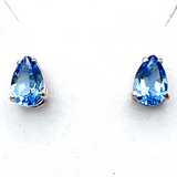 Tibetan Blue Obsidian Earrings- Paul Jensen Signature Collection