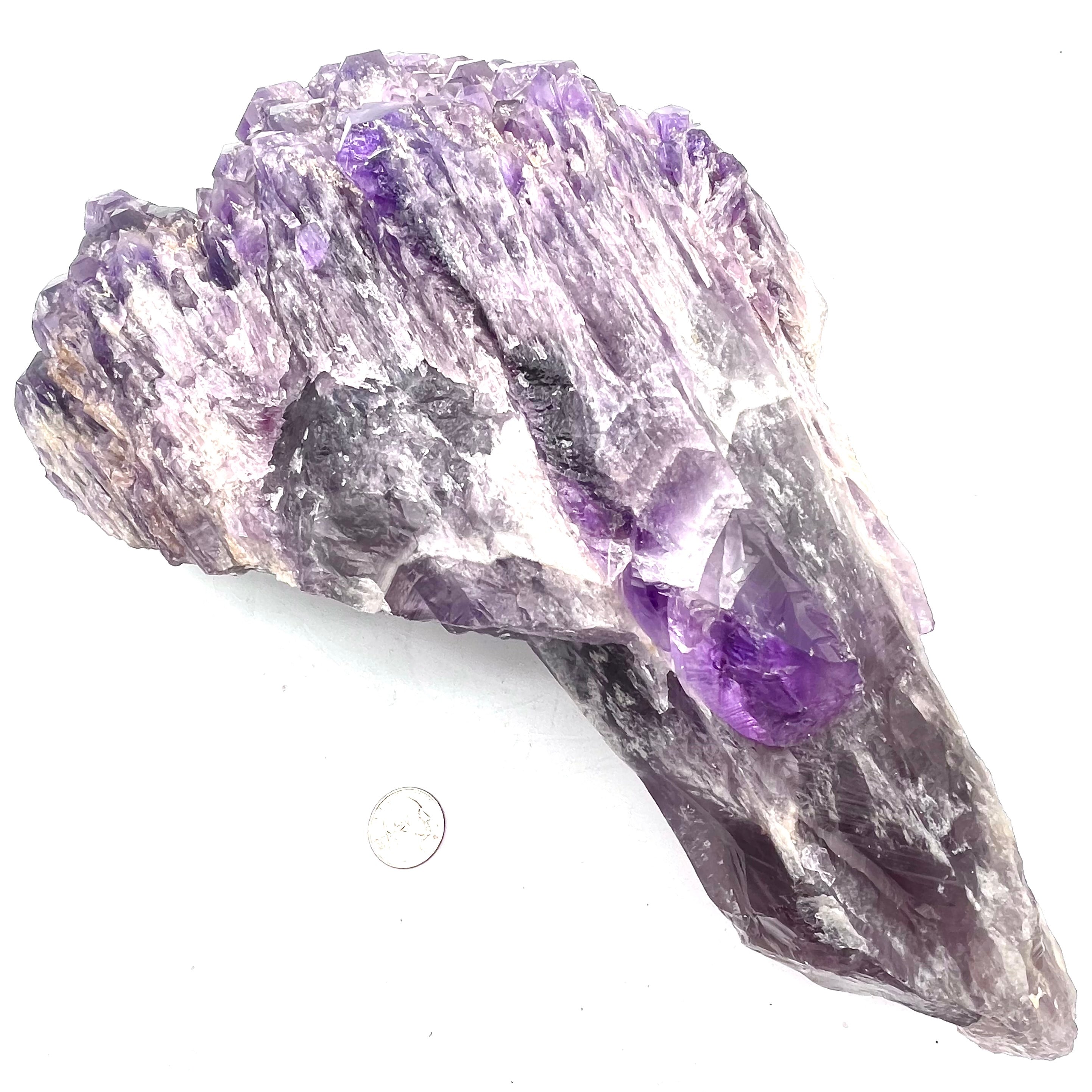 RARE Huge Stunning Chevron Amethyst w/ Extraordinary Elestial Structure