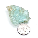 Beautiful Aquamarine Natural Slice w/ Polished Side