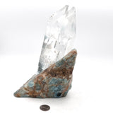 Twin Selenite Blue Onxy Lamp