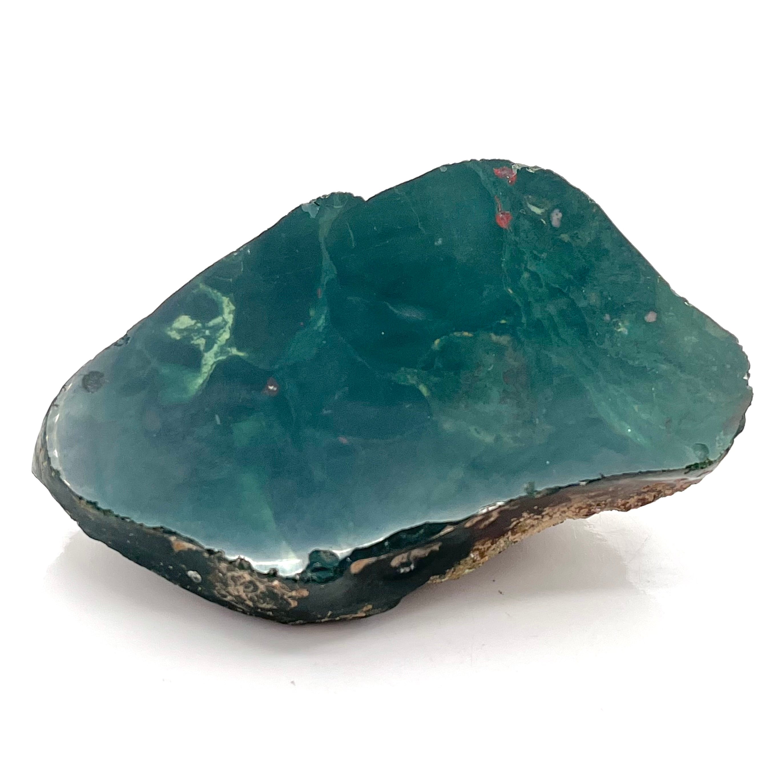 Polished Bloodstone- 1 Raw Side