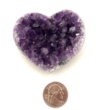 Amethyst Druzy Heart