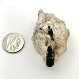 Green Tourmaline Beryl in Quartz