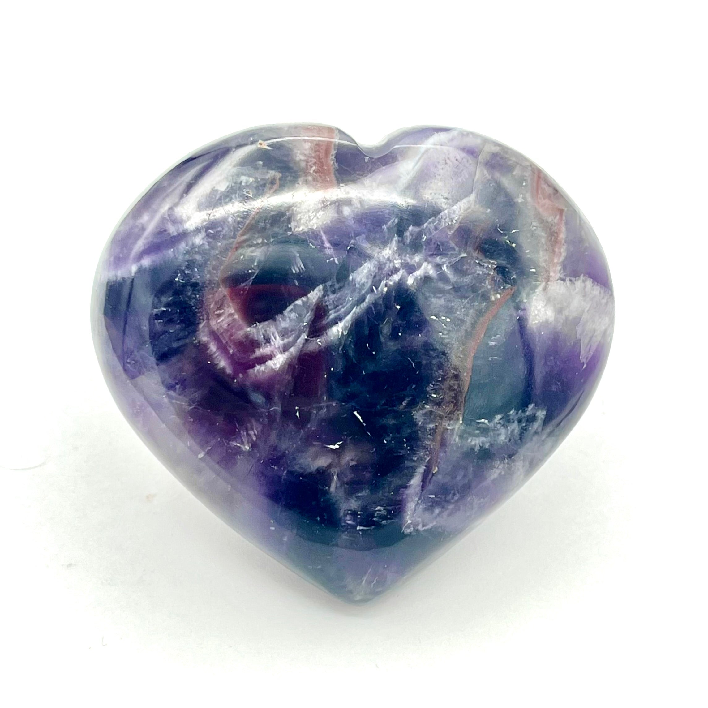 Chevron Amethyst Heart