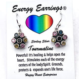 Tourmaline Flower Energy Earrings