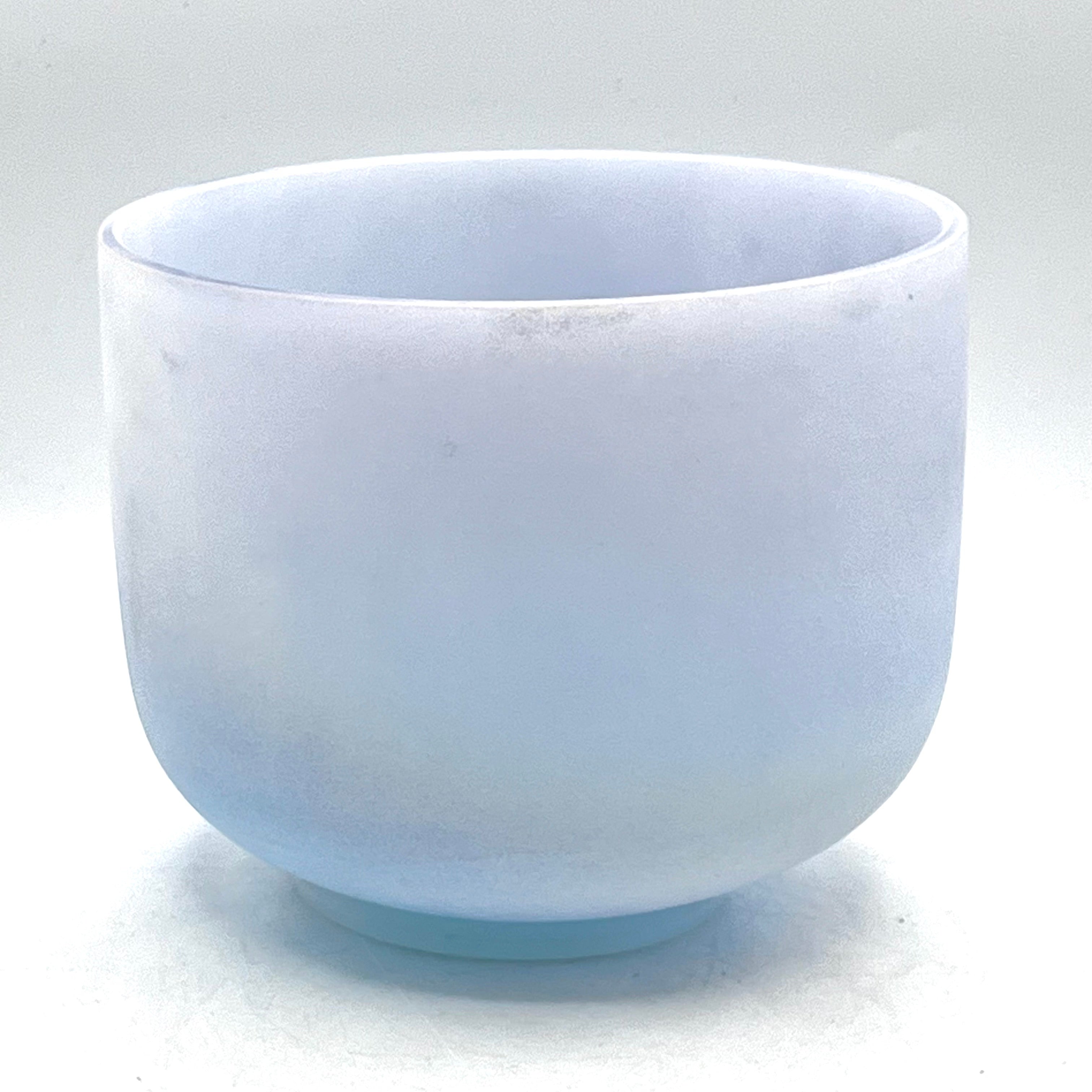 8" A#+10 Classic Frosted, Androgynous Indium 111988 Crystal Tones Singing Bowl