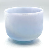 8" A#+10 Classic Frosted, Androgynous Indium 111988 Crystal Tones Singing Bowl