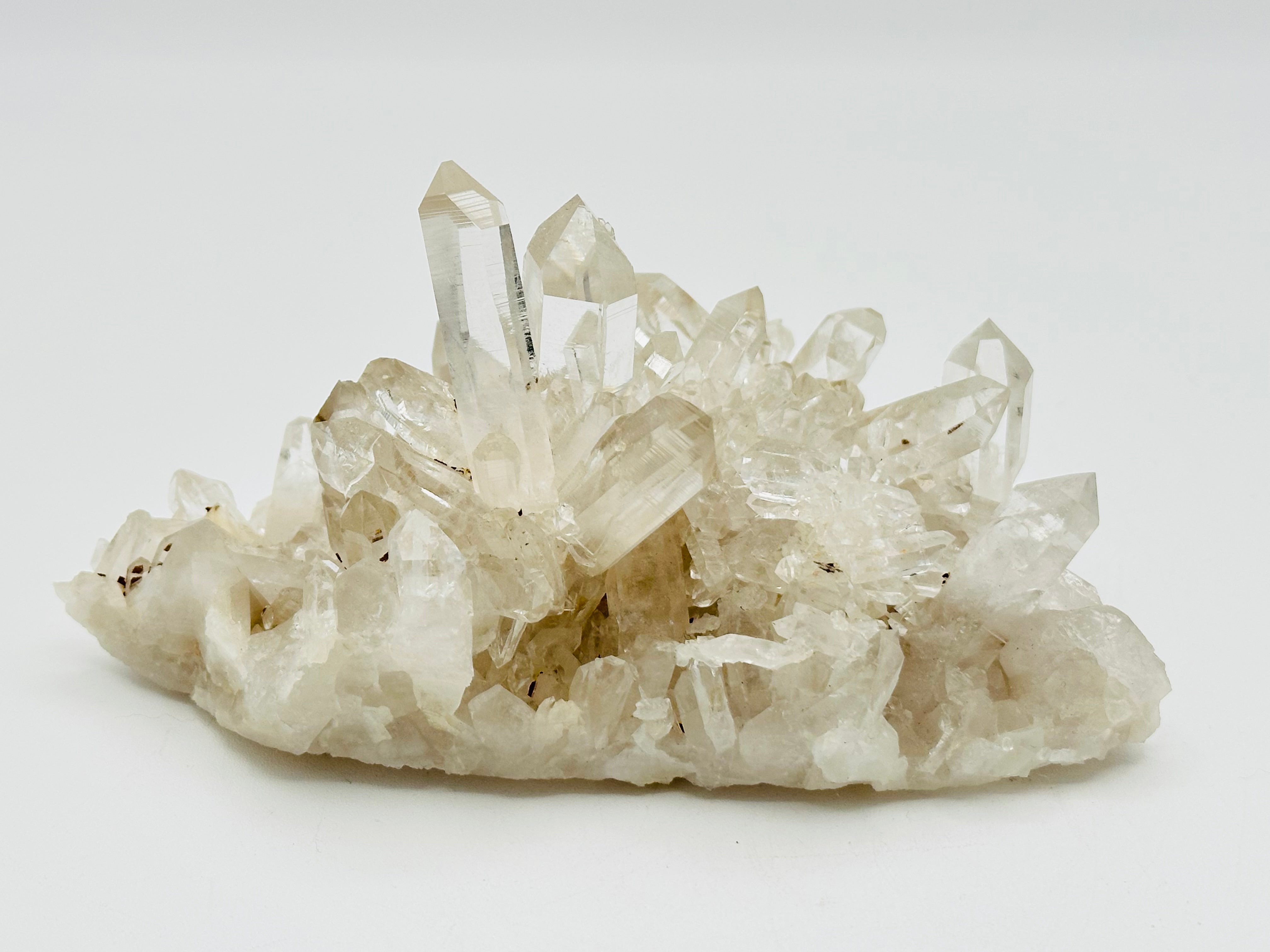 Arkansas Quartz Cluster with Druzy Underside