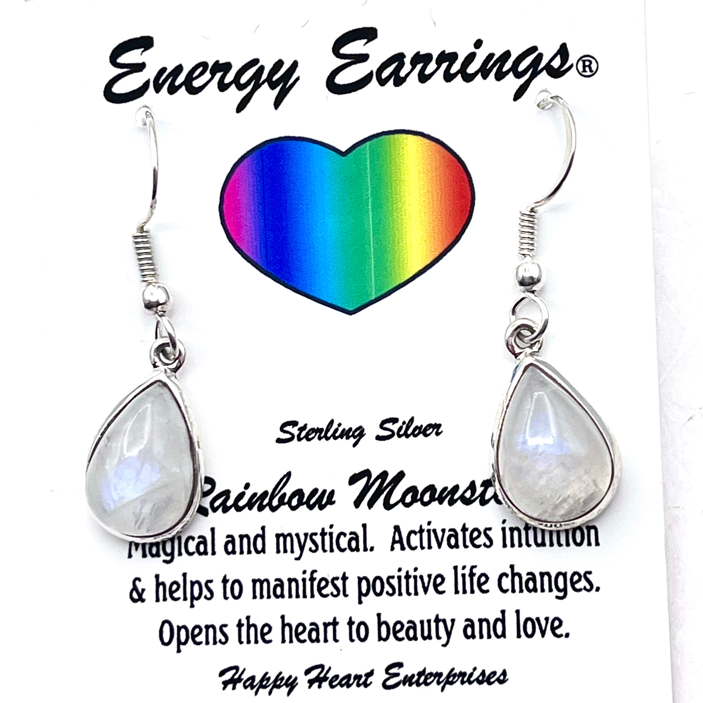 Rainbow Moonstone Energy Earrings