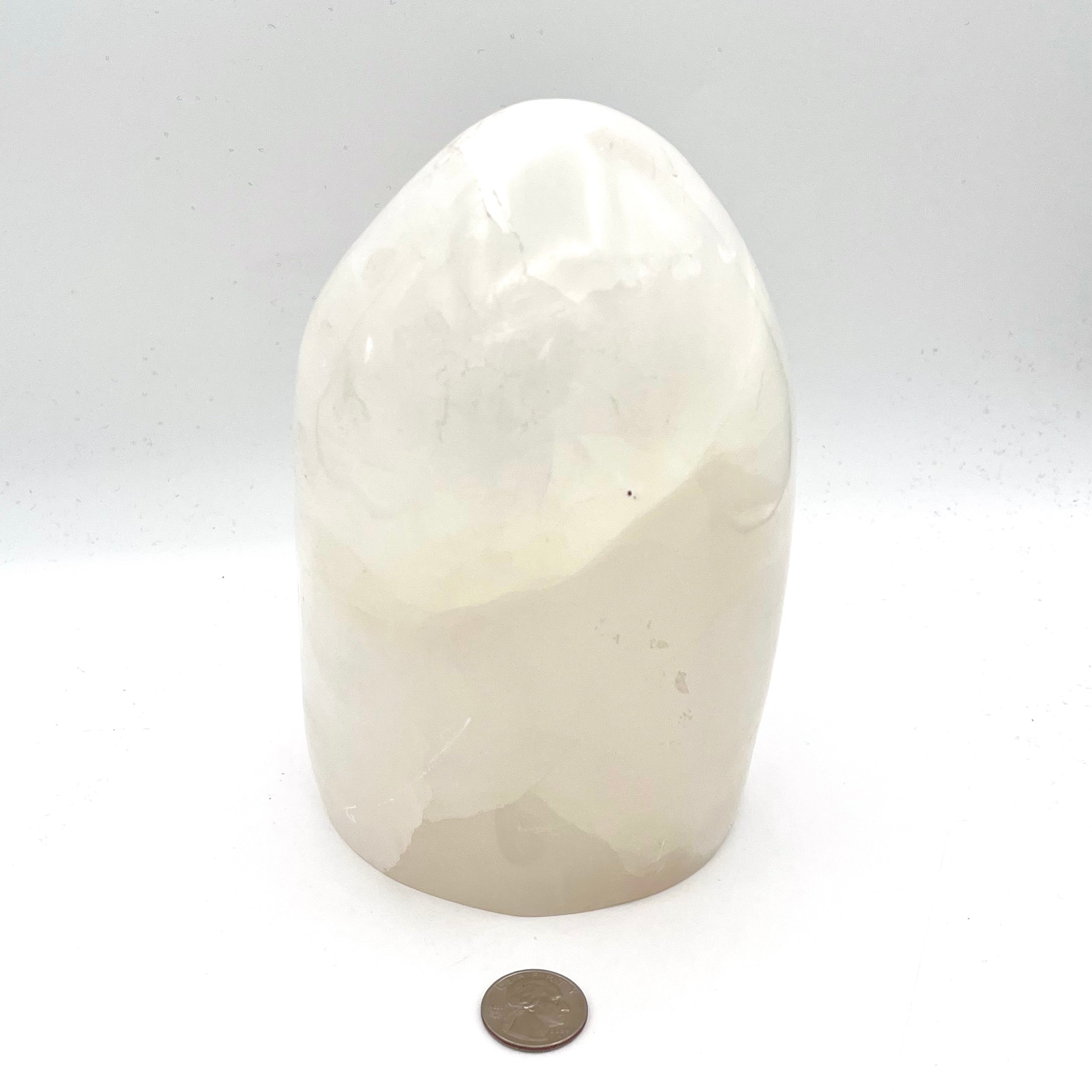 Beautiful Polished Selenite Obelisk w/ Opening for Light