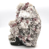 Apophyllite, Stilbite, Calcite, & Red Heulandite