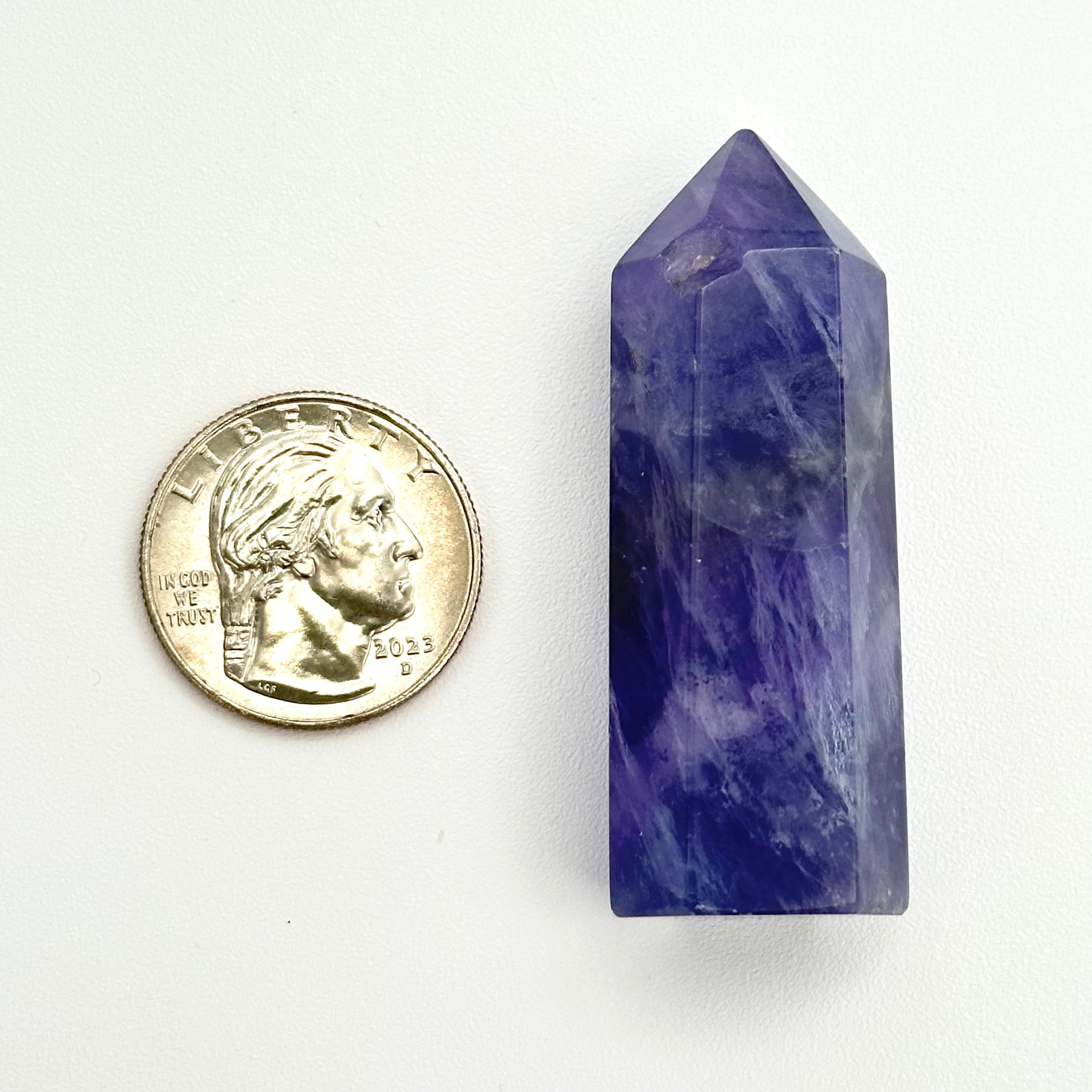 Purple Rainbow Fluorite Points